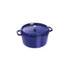 marque pas cher en ligne STAUB Cocotte Fonte Ronde 28 Cm Bleu Intense Majolique 6,7 L 10