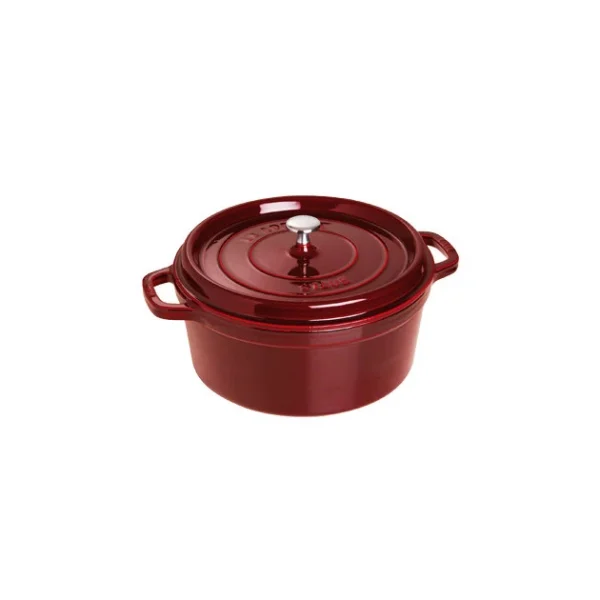 STAUB Cocotte Fonte Ronde 28 Cm Grenadine Majolique 6,7 L magasin pas cher 1