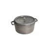 STAUB Cocotte Fonte Ronde 30 Cm Gris Graphite 8,35 L grande marque pas cher 8