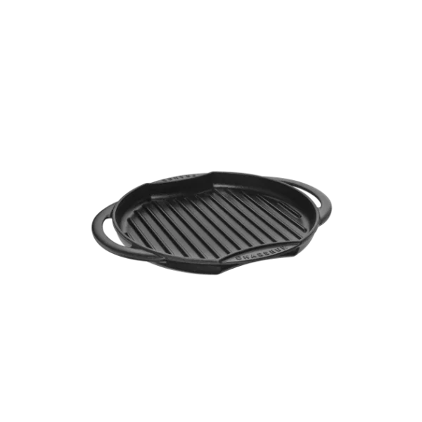Sun Gril En Fonte Rond 26 Cm Noir Mat Chasseur aux meilleurs prix 1