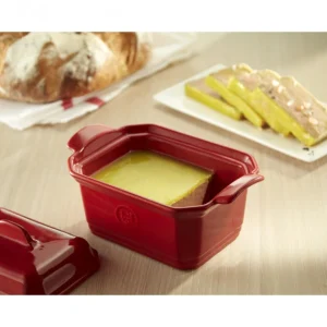 Pas Cher Magasin Soldes Terrine à Foie Gras Avec Presse 0,6L Emile Henry – Couleur Farine 6