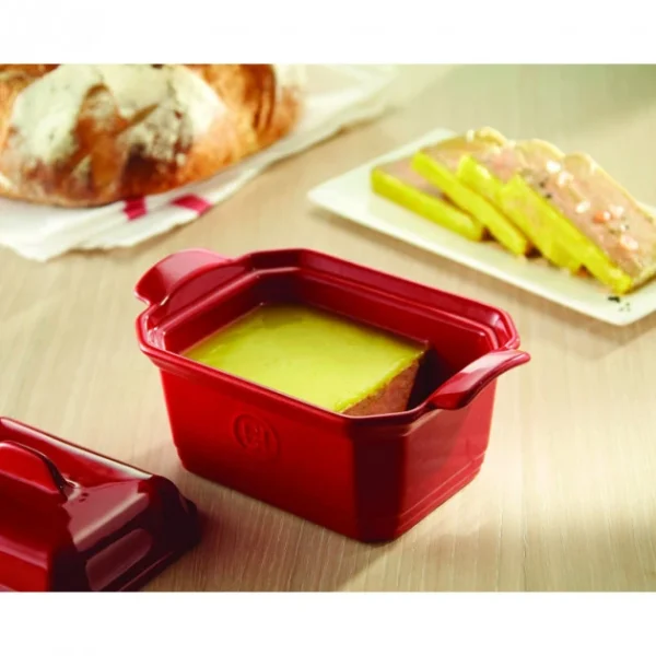 Réductions Terrine à Foie Gras Avec Presse 0,6L Emile Henry – Couleur Grand Cru 3