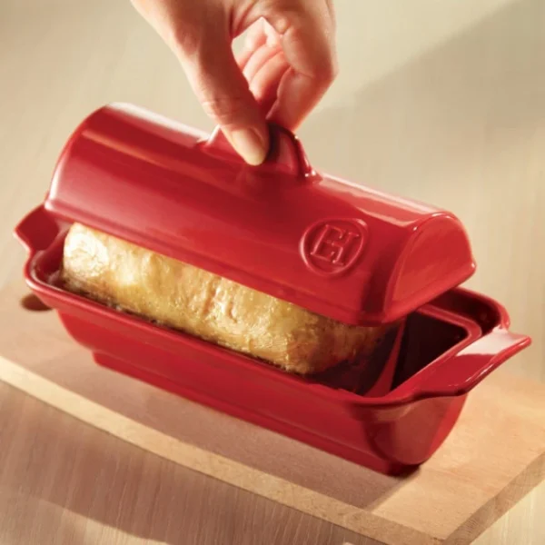 grande promotion Terrine à Foie Gras Façon Médaillon 0,6L Emile Henry – Couleur Grand Cru 7