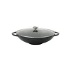 grand choix Wok En Fonte 37 Cm Noir Mat Chasseur 19