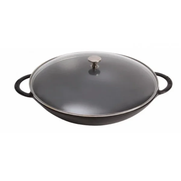 Wok En Fonte 37 Cm Noir Staub de garantie authentique 3