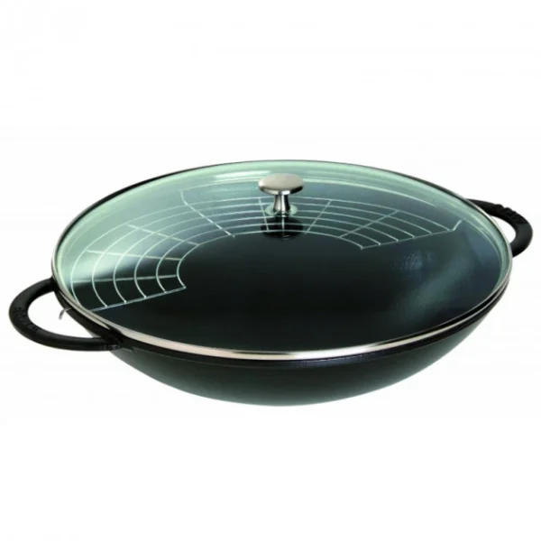 Wok En Fonte 37 Cm Noir Staub de garantie authentique 1